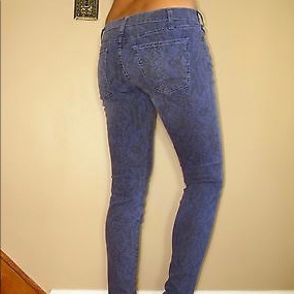 Current/Elliott Skinny Snake Animal Print Jeans size 25-31 Mobwife Denim New - Picture 2 of 6